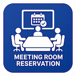 Reserve a meeting room at the library. 